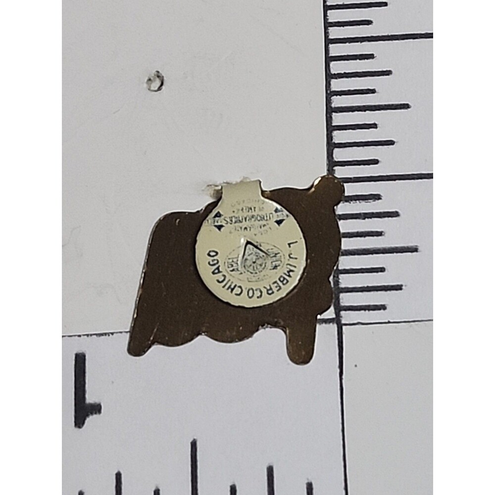 Vintage “I Voted” Metal Tab Pin Patriotic Flag L.J. Imber Chicago Collectible - Picture 3 of 3